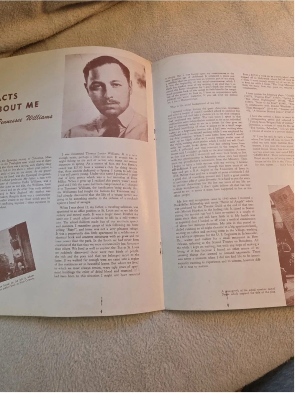 Vtg 1951 A Streetcar Named Desire Theater Program Phillip Kenneally Louise Platt